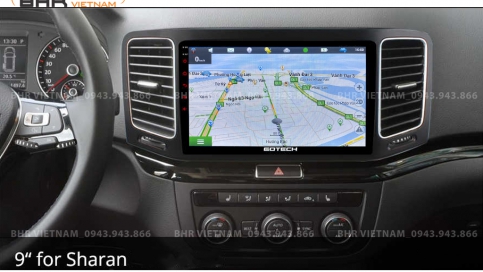 Màn hình DVD Android xe Volkswagen Sharan 2010 - nay | Gotech GT8 